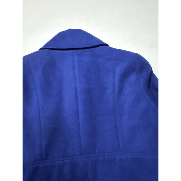 Jack Wool Blend mid length Jacket Womens Size Small Blue pea coat - Picture 10 of 12